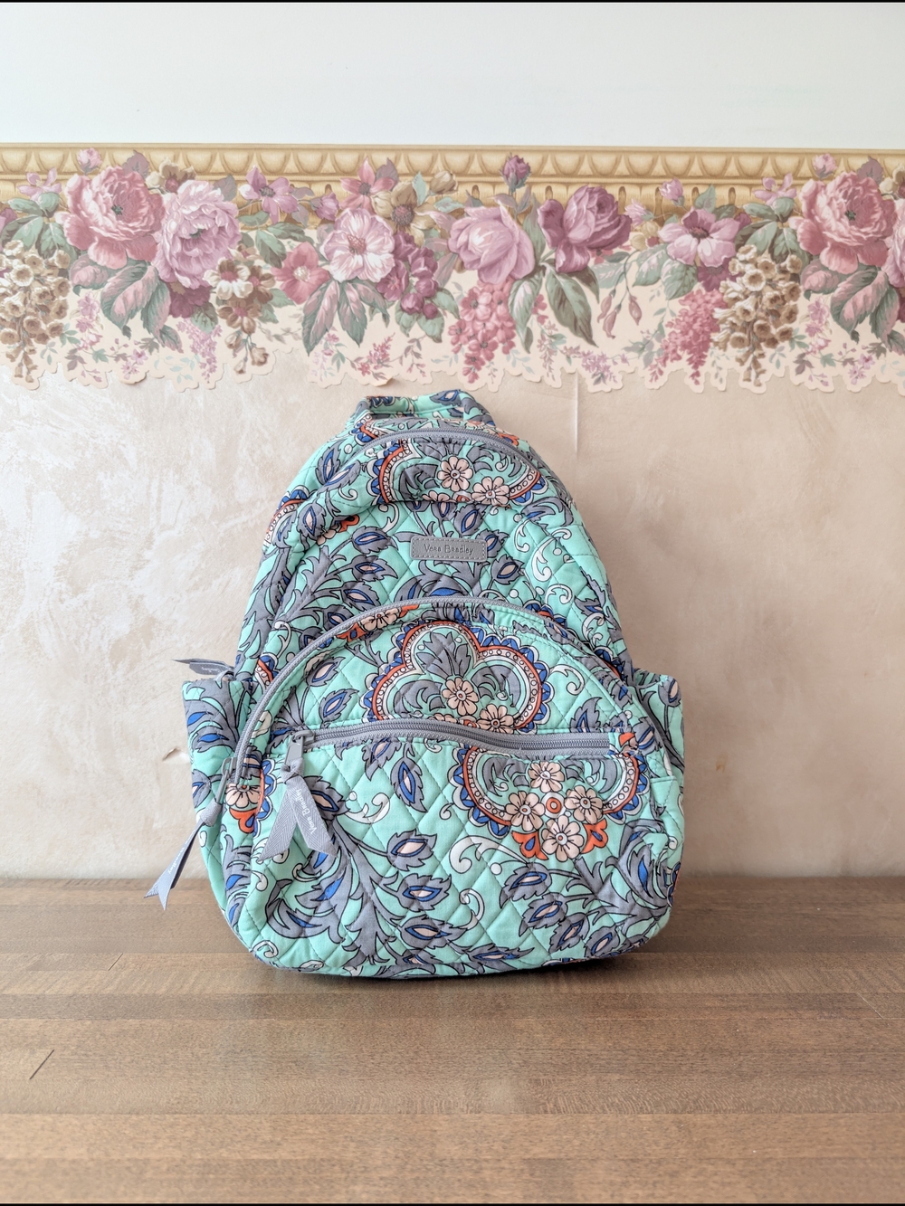 Vera Bradley Small Backpack in Fan Flowers
